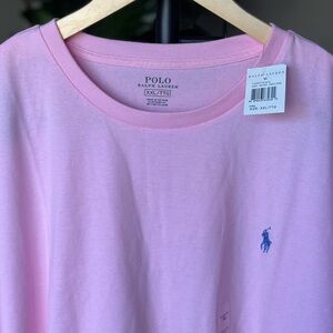 XXL NWT Polo Ralph Lauren Light Pink & Blue Men’s Short Sleeve T-Shirt